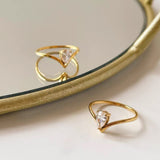 Maeve Pear Cut Ring