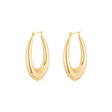 Claire Gold Hoop Earrings - BYOUJEWELRY